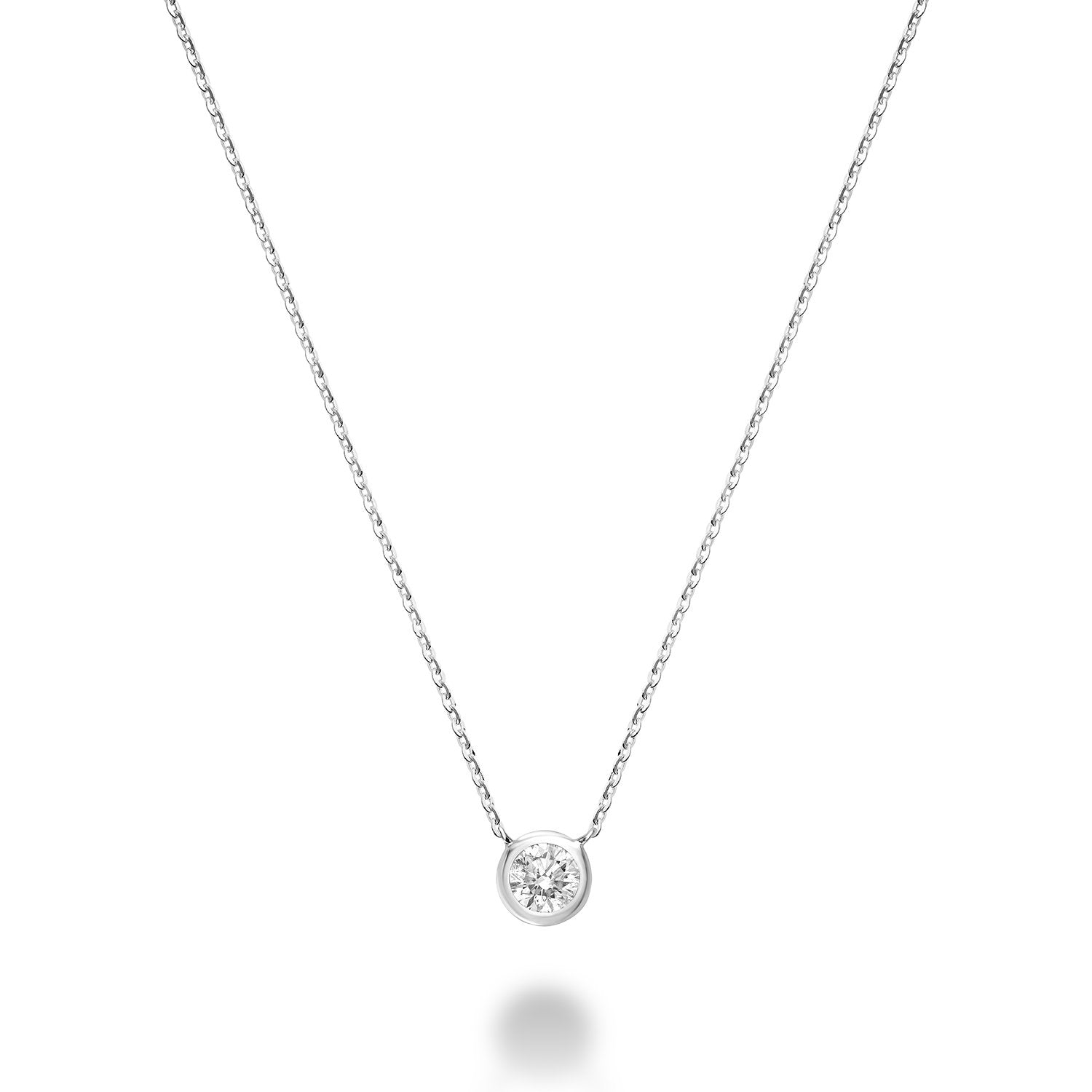 Diamond Bezel Necklace