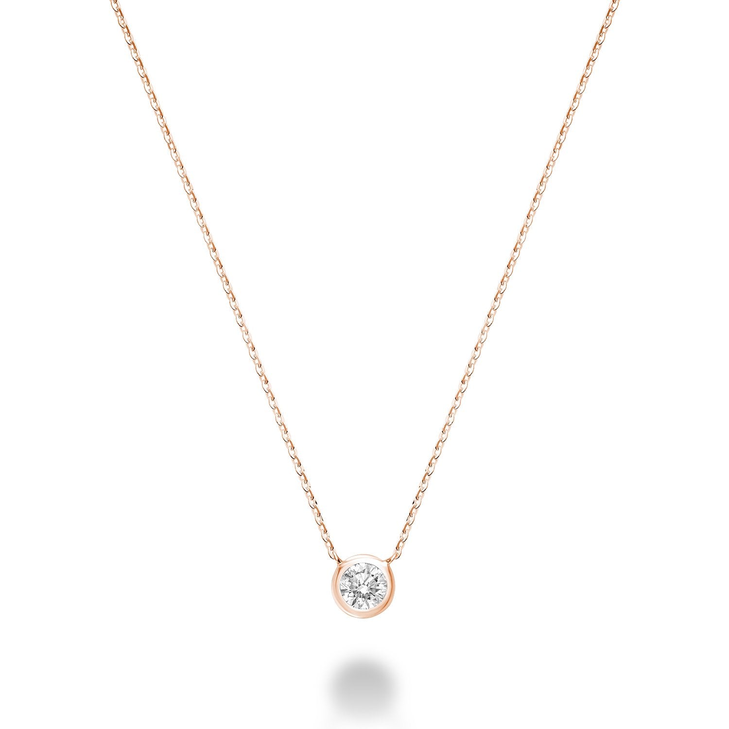 Diamond Bezel Necklace