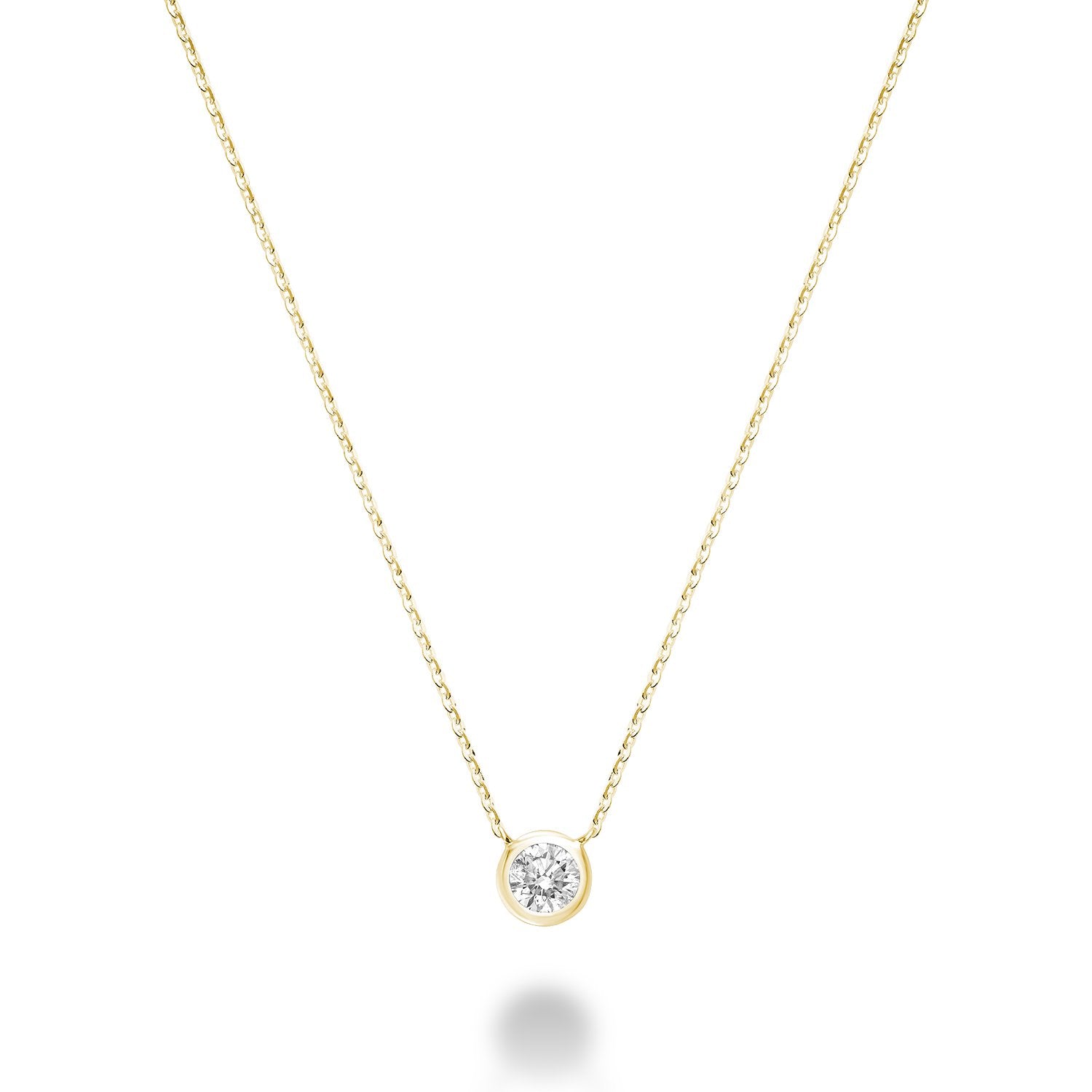 Diamond Bezel Necklace