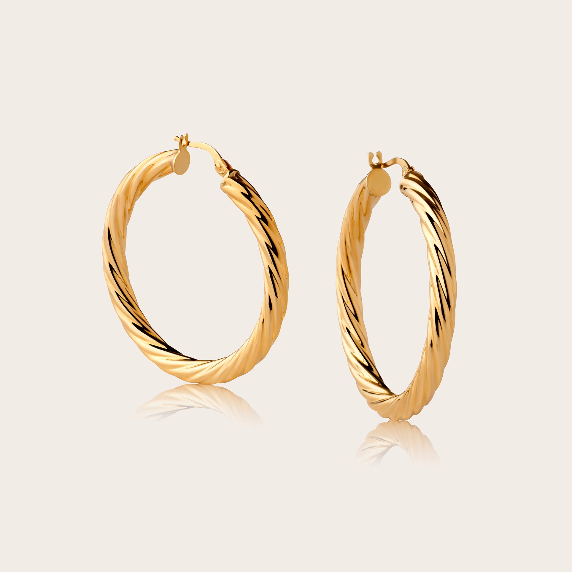 Large Spiral Hoops