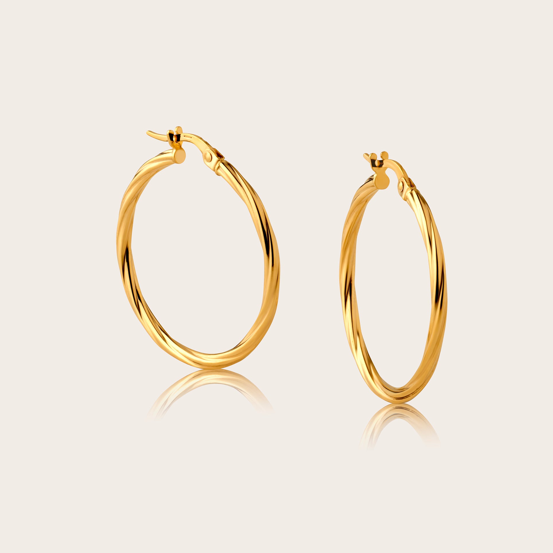 Twisted Skinny Hoops