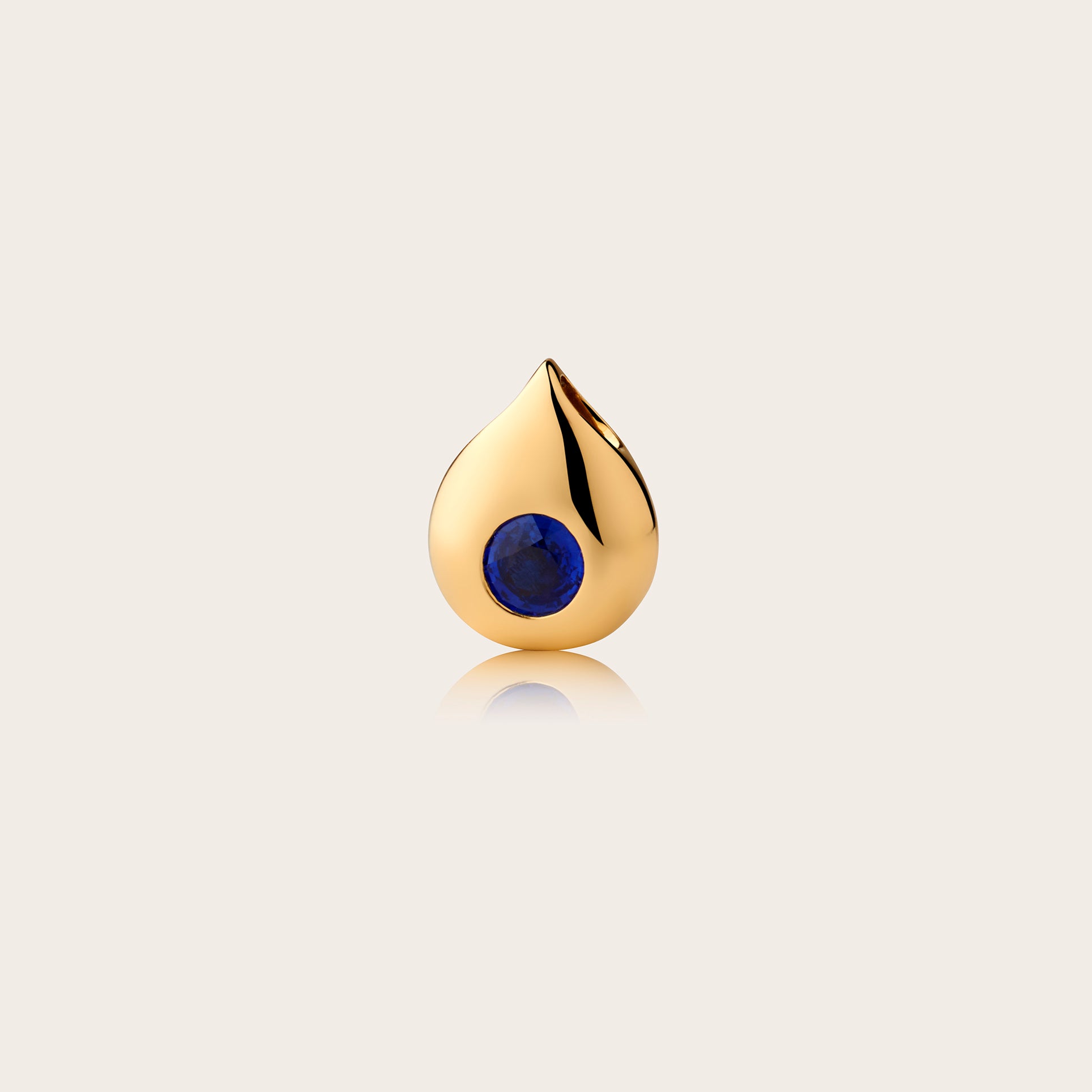 Tear Drop Blue Sapphire Pendant