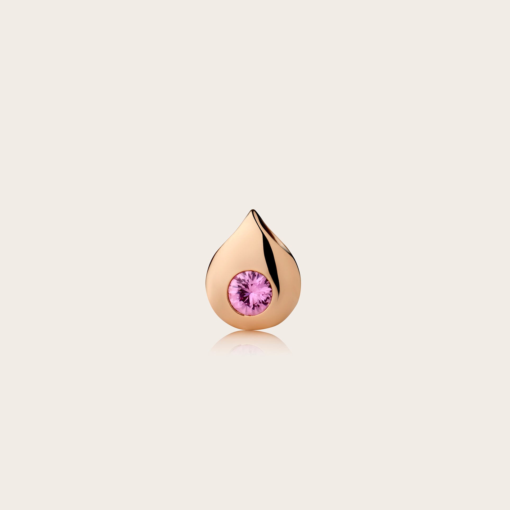 Tear Drop Pink Sapphire Pendant